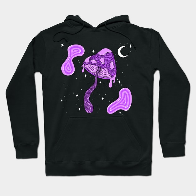 Purple Mushroom Hoodie by Ur Local Hippie